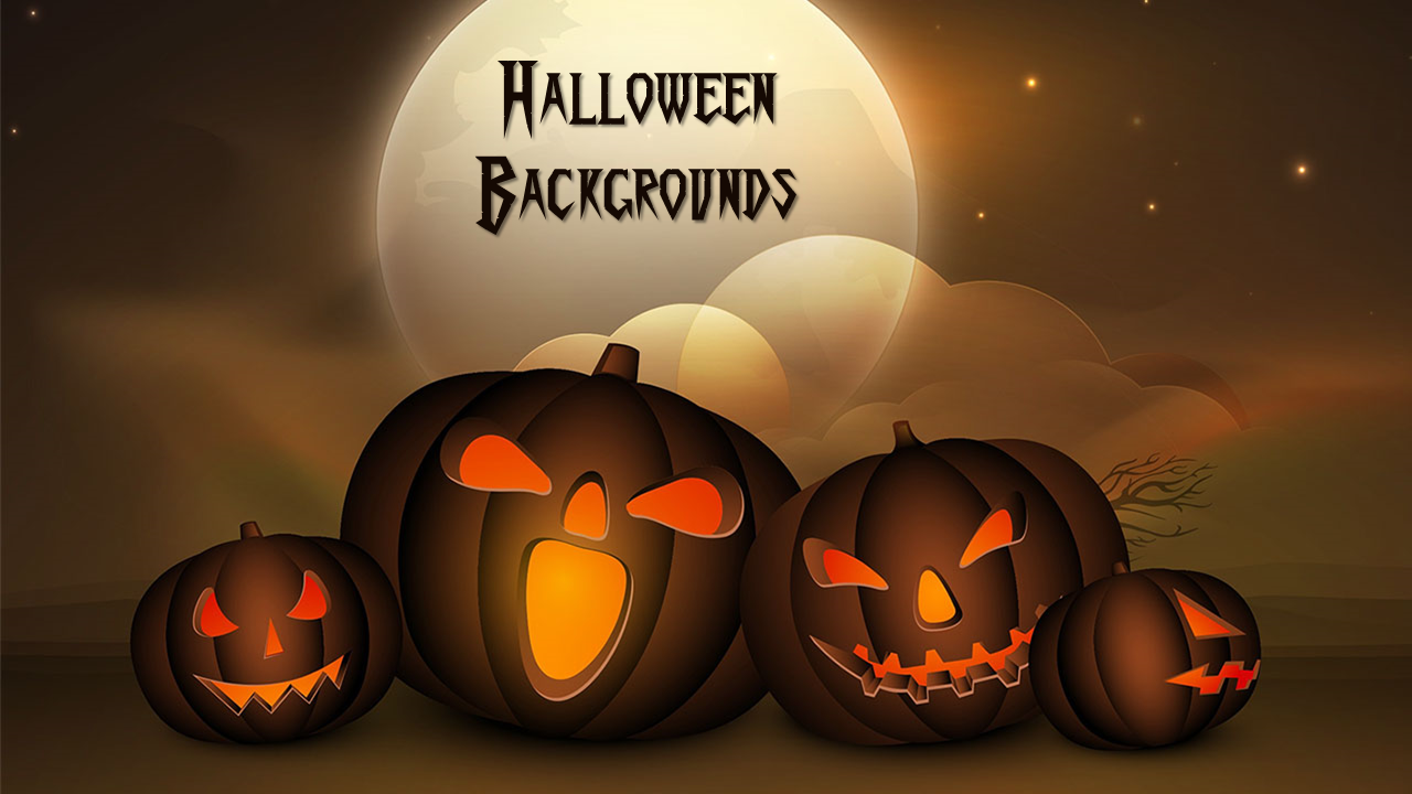 Free - Scary Night Halloween Backgrounds PowerPoint Template
